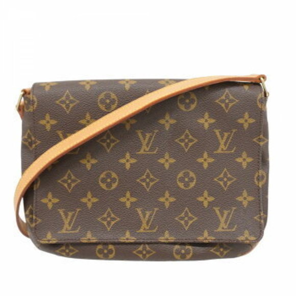 Louis Vuitton Monogram Musette Tango Shoulder Bag Brown - Picture 1 of 9